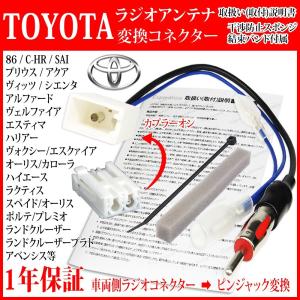 トヨタ 200系ハイエース ラジオアンテナ変換ケーブル