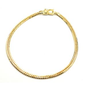 18金 喜平 アンクレット K18 6面カットダブル 10g 24cm