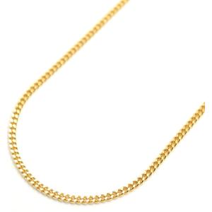 18金 喜平 チェーンネックレス K18 2面カット 0.45φ 1.60mm幅 43cm 約