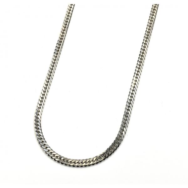 新品 プラチナ850 喜平 ネックレス PT850 6面カットダブル 20g 40cm 造幣局検定マ...