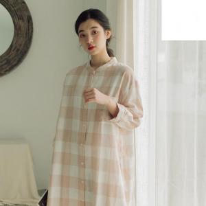 年中使える 七分袖 コットン100% 前開き ...の詳細画像2
