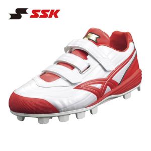 エスエスケイ SSK スターランナーMC SSF4100VC 1020 ホワイト×レッド メンズ 野球シューズ ポイントスパイク 靴 くつ 野球 スパイク｜esports