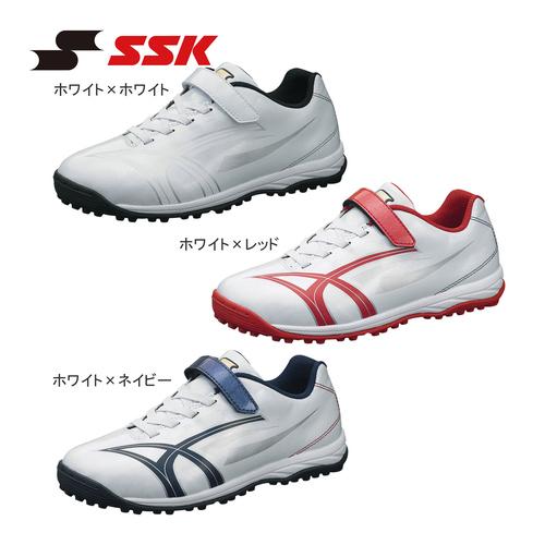 エスエスケイ SSK スタルキーTR SSF5201 キッズ 白スパイク 野球 トレーニングシューズ...