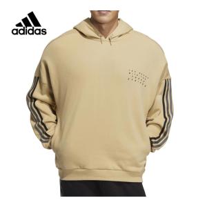 アディダス adidas シティ プルオーバー スウェットシャツ VA727 HM2677 ベージュトーン メンズ パーカー スウェット フーディ トップス スポーツウェア ジム｜esports