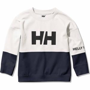 ヘリーハンセン HELLY HANSEN ロングスリーブ フットボールティー HJ32257 OW オフホワイト キッズ  長袖Tシャツ 子供 ジュニア ツートン