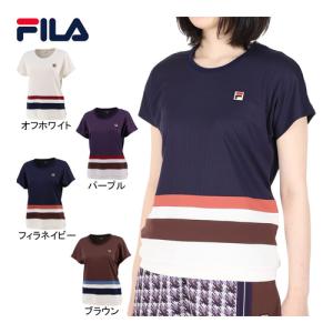 フィラ FILA ゲームシャツ VL2517 レディース テニスウェア 半袖シャツ ゲームウェア ユニフォーム 試合 練習 部活 トップス｜esports