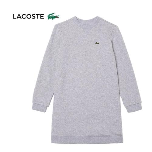 ラコステ LACOSTE 背面プリーツ クルーネックスウェットドレス EJ9778L CCA グレー...