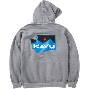 カブー KAVU ワシントンマップ パーカ 19821720 グレー メンズ トップス スウェットパーカー コットン製 フーディー カジュアルウェア アウトドアウェア 長袖