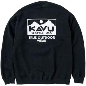 カブー KAVU トゥルーロゴ スウェット 19821729 ブラック メンズ 長袖 トレーナー トップス カジュアルウェア アウトドアウェア