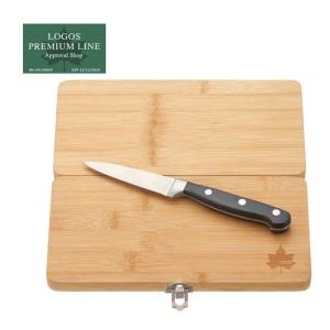 ロゴス LOGOS Bamboo ナイフ＆まな板セット 81280009 バーベキュー BBQ 調理道具 刃物 キッチンツール まな板｜esports