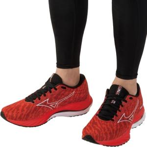 ミズノ MIZUNO ウエーブライダー 26 J1GC2203 06 レッド×ホワイト メンズ ランニング シューズ 靴 スニーカー ジョギング レース ランニングシューズ｜esports