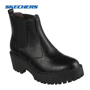 スケッチャーズ SKECHERS シティ コンバット 167288 BBK ブラック レディース 正規品 靴 厚底 サイドゴア ブーツ タウンユース シンプル