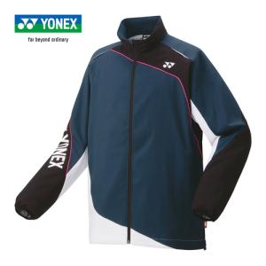 ヨネックス YONEX ユニ裏地付ウィンドウォーマーシャツ 70087 277 ダークガン メンズ レディース 長袖アウター フルジップアップ 防寒 スポーツウェア 制電｜esports