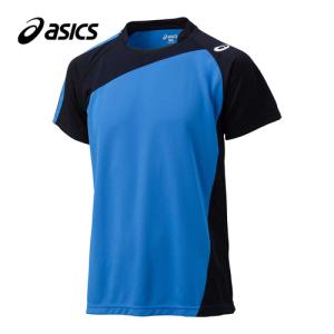 アシックス asics ゲームシャツHS XW1321 4490 Iブルー/ブラック メンズ レディース バレーボールウェア 半袖シャツ ゲームウェア トップス  ゲームシャツ｜esports