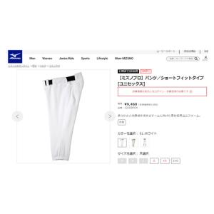 ミズノ MIZUNO ミズノプロ パンツ ショートフィットタイプ 12JD8F04 01 ホワイト メンズ レディース ユニホームパンツ ユニフォーム ゲームウェア 試合 練習｜esports