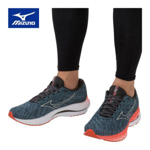 ミズノ MIZUNO ウエーブライダー 26 SW J1GC2204 51 ブルー/グレー/オレンジ メンズ 2023春夏モデル ランニング シューズ 靴 スニーカー ジョギング レース 4E｜esports