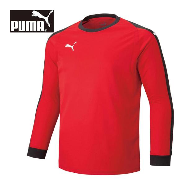 プーマ PUMA LIGA GK シャツ パッド付 729966 01 プーマレッド キッズ 長袖 ...