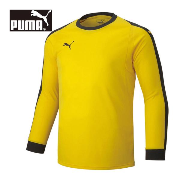 プーマ PUMA LIGA GK シャツ パッド付 729966 03 サイバーイエロー キッズ 長...