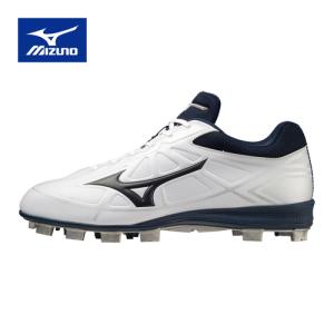 ミズノ MIZUNO ライトレボバディー ∞インフィニティ 11GP2321 14 ホワイト×ネイビー メンズ レディース 野球シューズ ポイントスパイク 靴 くつ 野球｜esports