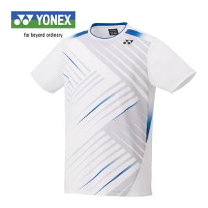 ヨネックス YONEX ユニゲームシャツ フィットスタイル 10473 011 ホワイト メンズ レディース バドミントンウェア 半袖トップス 試合 練習 部活 スポーツ｜esports