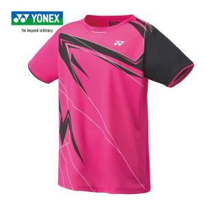 ヨネックス YONEX ウィメンズゲームシャツ 20672 654 ベリーピンク レディース バドミントンウェア 半袖トップス 試合 練習 部活 スポーツ ゲームシャツ｜esports