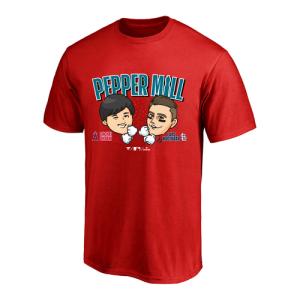 ファナティクス Fanatics 大谷・ヌートバー ペッパーミル Tシャツ ML23SS22 RED レッド メンズ レディース 半袖 シャツ トップス スポーツ カジュアルウェア｜esports