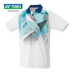 ヨネックス YONEX ユニゲームシャツ 10530 011 ホワイト メンズ レディース 半袖シャツ ユニフォーム テニスウェア バドミントン 試合 トップス  ゲームシャツ｜esports