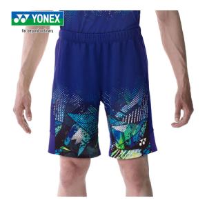 ヨネックス YONEX メンズニットハーフパンツ 15143 472 ミッドナイトネイビー メンズ 短パン 半ズボン テニスウェア バドミントン 試合 練習 ボトムス パンツ｜esports