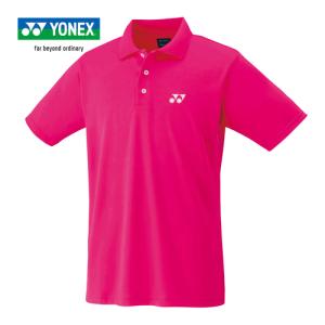 ヨネックス YONEX ジュニアゲームシャツ 10800J 122 ブライトピンク キッズ 半袖シャツ ユニフォーム テニスウェア バドミントン トップス ジュニア｜esports