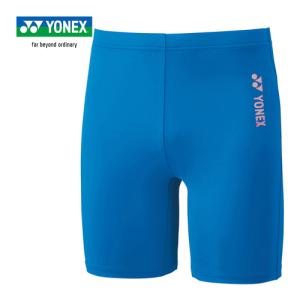 ヨネックス YONEX ジュニアハーフスパッツ STBF2015J 002 ブルー キッズ ショートスパッツ タイツ レギンス バドミントンウェア テニス ゴルフ アンダーウェア｜esports