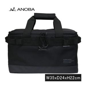 アノバ ANOBA ブラックエディション マルチギアバッグ M AN034 ブラック 正規販売店 バッグ 鞄 収納 アウトドア キャンプ バケツ 簡易クーラー アウトドアバッグ｜esports