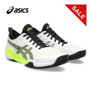 アシックス asics ブラスト FF3 1073A052 101 ホワイト/セーフティイエロー メンズ レディース 2023秋冬モデル ハンドボールシューズ 靴 くつ 屋内 室内｜esports