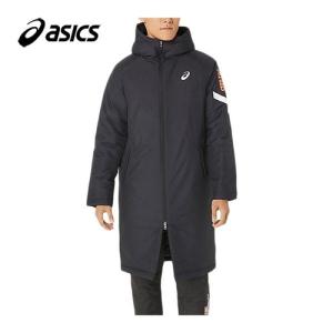 ★5/1-5/12 1000円OFFクーポン★ アシックス asics A-I-M 中綿ロングコート 2031E277 001 ブラック×ブリリアントホワイト メンズ 新入部員応援 2023秋冬モデル｜esports