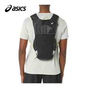アシックス asics バックパック8L 3013A858 2 ブラック×グローイエロー メンズ ランニングバッグ ランバッグ リュックサック 鞄 かばん ランニングポーチ｜esports