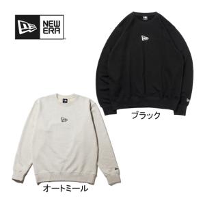 ニューエラ NEW ERA 裏毛 スウェット クルーネック Flag Logo Mini フラッグロゴ ミニ 13755318 BLK ブラック メンズ レディース ★2023秋冬モデル★ トップス