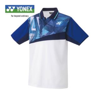 ヨネックス YONEX ユニゲームシャツ 10538 011 ホワイト メンズ レディース テニスウェア 半袖シャツ 試合 ユニフォームシャツ バドミントン トップス｜esports