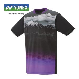 ヨネックス YONEX ユニゲームシャツ 10539 007 ブラック メンズ レディース テニスウェア 半袖シャツ 試合 ユニフォームシャツ バドミントン トップス｜esports