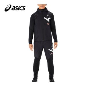 アシックス asics メンズ A-I-M ハイブリッドフリースフルジップフーディー 2031E268 ＆ フリースパンツ 2031E269 パフォーマンスブラック 001 上下セット｜esports