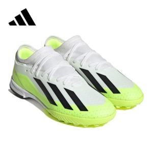 アディダス adidas エックス クレイジーファスト.3 TF J ターフ用 LYR02 IE1568 ホワイト/ブラック/レモン キッズ トレーニングシューズ トレシュー ターフ｜esports