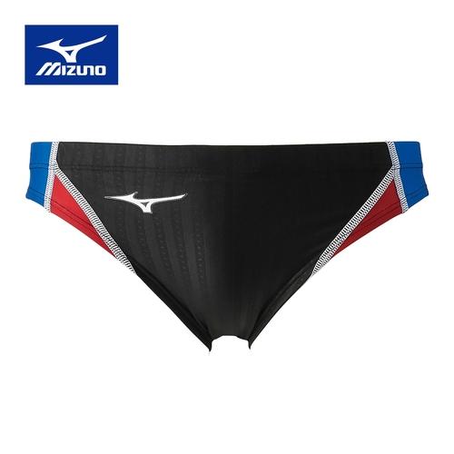ミズノ MIZUNO 競泳用 Vパンツ N2MB1025 91 ブラック×ブルー メンズ FINA承...