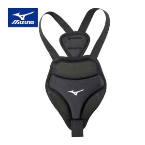 ミズノ MIZUNO 胸部保護パッド  1DJYB101 09 ブラック プロテクター 胸部 保護 防具 パッド 左右兼用 野球｜esports