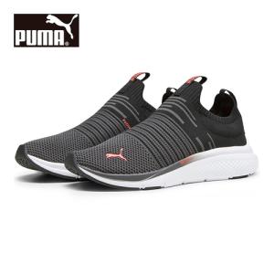 プーマ PUMA SOFTRIDE PRO エコー スリップ オン 378691 01 ブラック/ホワイト/オーキッド メンズ レディース ウォーキング ランニング トレーニングシューズ｜esports