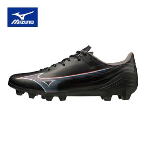 ミズノ MIZUNO アルファ セレクト P1GA2365 01 ブラック×レッド×ブルー メンズ レディース 2023秋冬モデル サッカーシューズ スパイク 天然芝 土｜esports