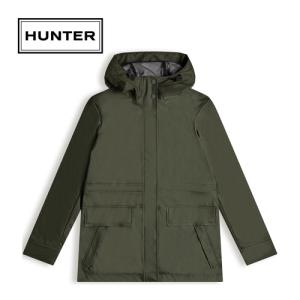 ハンター HUNTER ライトウェイト ウォータープルーフ レイン ジャケット WRO1400WAP DOV ダークオリーブ レディース レインコート 防水 雨具 合羽 梅雨対策｜esports