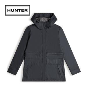 ハンター HUNTER ライトウェイト ウォータープルーフ レイン ジャケット WRO1400WAP HNY ハンターネイビー レディース レインコート 防水 雨具 合羽 梅雨対策｜esports