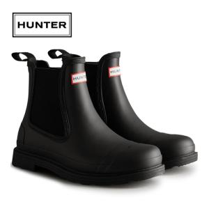 ハンター HUNTER コマンド チェルシー ブーツ MFS9016RMA BLK ブラック メンズ ショートブーツ 防水 サイドゴア シューズ 靴 レインシューズ｜esports