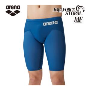 アリーナ arena アクアフォースストーム MF レーシングスパッツ ハーフレッグ ARN-4003M DBLU Dブルー メンズ 男性用競泳水着 競技用 スイムウェア WORLD｜esports