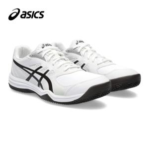 アシックス asics コートスライド 3 CLAY/OC オムニ クレー 砂入り人工芝 1041A389 101 ホワイト×ダークオーバーン メンズ テニスシューズ ソフトテニス｜esports