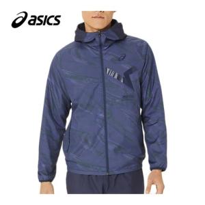 アシックス asics A-I-Mグラフィック裏トリコットウインドブレーカーフーディー 2031E270 400 ミッドナイト メンズ レディース トレーニングウェア｜esports