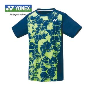 ヨネックス YONEX ゲームシャツ 10507J 512 サファイアネイビー キッズ ユニフォーム ユニホーム ゲームウェア 半袖 シャツ トップス 試合 部活 バドミントン｜esports